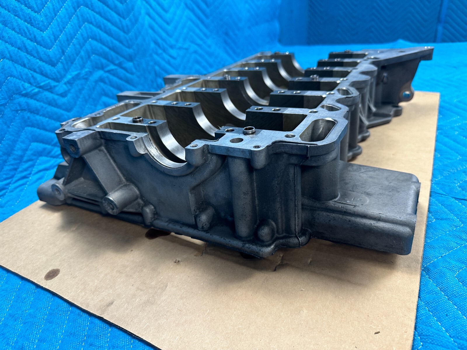 Bentley Cont Flying Spur BWR Engine Block Crankshaft Support Plate 2006-2012 OEM