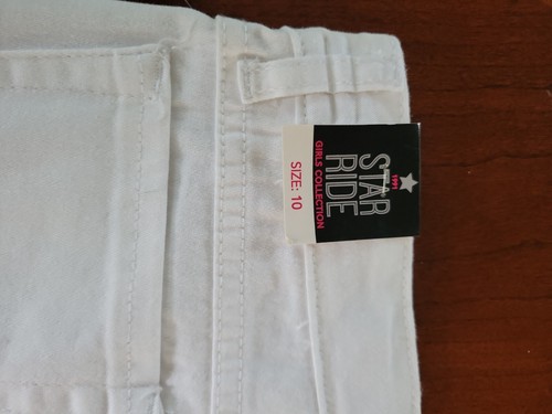 Star Ride Girl Pants Size 10 White Brand new - Picture 6 of 7