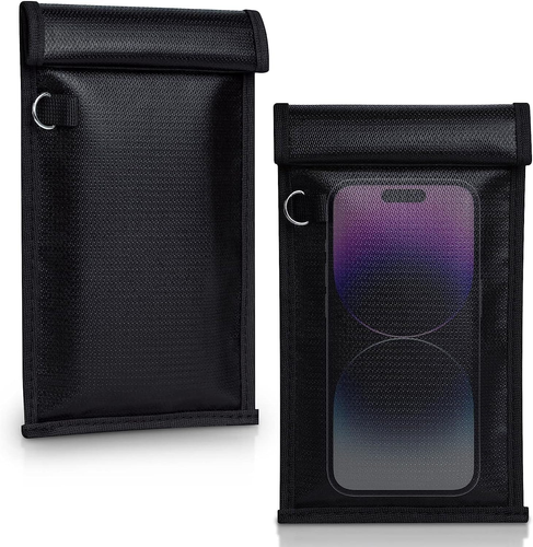 Simket Faraday Bags for Phones and Car Key 2 Pack, Signal Blocking Pouch - Photo 9 sur 12