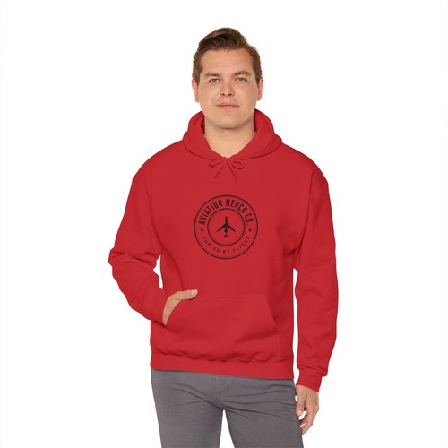 Aviation Merch Co. Logo Unisex Heavy Blend™ Hooded Sweatshirt - Picture 44 of 44