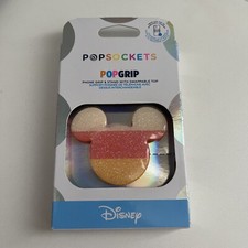 Disney Mickey Mouse Popsockets Popgrip Multicolor Sparkle - NEW