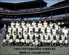 1960 Pittsburgh Pirates Photo 8X10 - Clemente Mazeroski World Series Champions