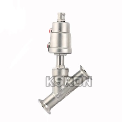 2'' DN50MM Tri Clamp Pneumatic Steam Angle Seat Valve Y Type SS304 (A)