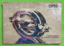 OPEL Kadett  Anno 1977 Libretto Uso e Manutenzione ORIGINALE