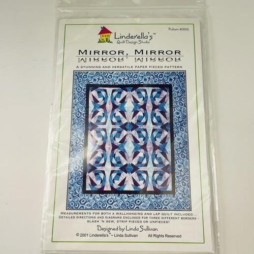 Mirror Mirror Quilt Pattern Linderella's Quilt Design Studio Wall and Lap Size - Picture 2 of 3