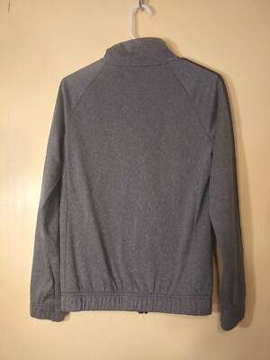 ADIDAS TRACK JACKET GRAY W/ BLACK STRIPES NO SIZE TAG S OR M ADIDAS TRACK JACKET GRAY W/ BLACK STRIPES NO SIZE TAG S OR M