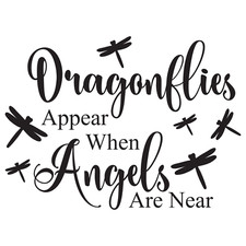 Dragonflies Angels Decal Car Tumbler Wall Window Dragonfly Sticker
