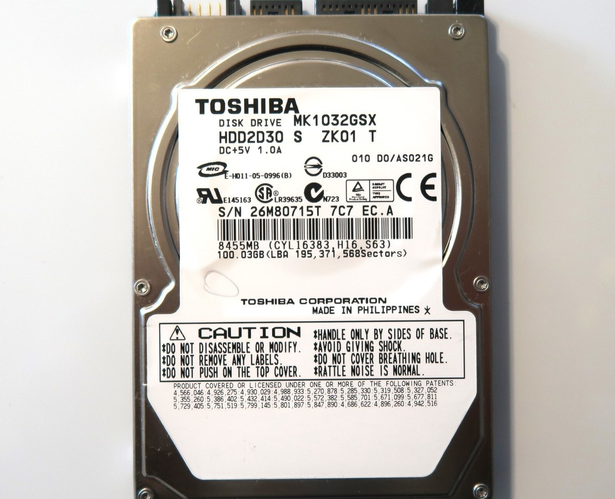 Toshiba MK1032GSX (HDD2D30 S ZK01 T) 010 D0/AS021G Sata