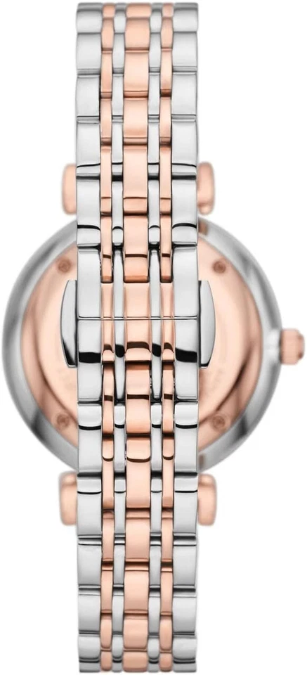 Emporio Armani Eco Luxe Two Tone Women's Watch Stainless Steel AR11537 32mm Dial - Immagine 4 di 4