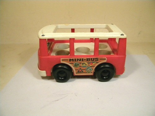 Minibús Fisher Price FP-141 1969 de colección hecho en EE. UU. - Imagen 3 de 6