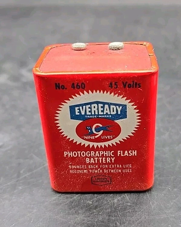 Batería Vintage EVEREADY "Nine Lives" 45 Voltios Nº460 Foto 2 de 4