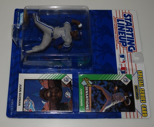 1993 STARTING LINEUP 68078 - JUAN GUZMAN⭐TORONTO BLUE JAYS 1- MLB SLU 2 CARDS - Picture 4 of 6