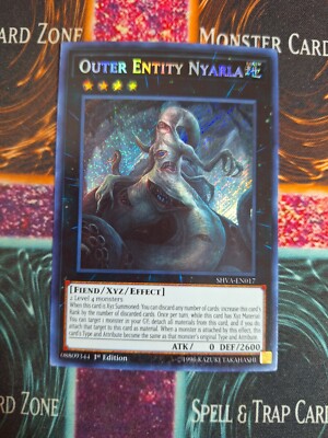 Yu-Gi-Oh! Outer Entity Nyarla SHVA-EN017 Secret Rare 1st Edition Near Mint