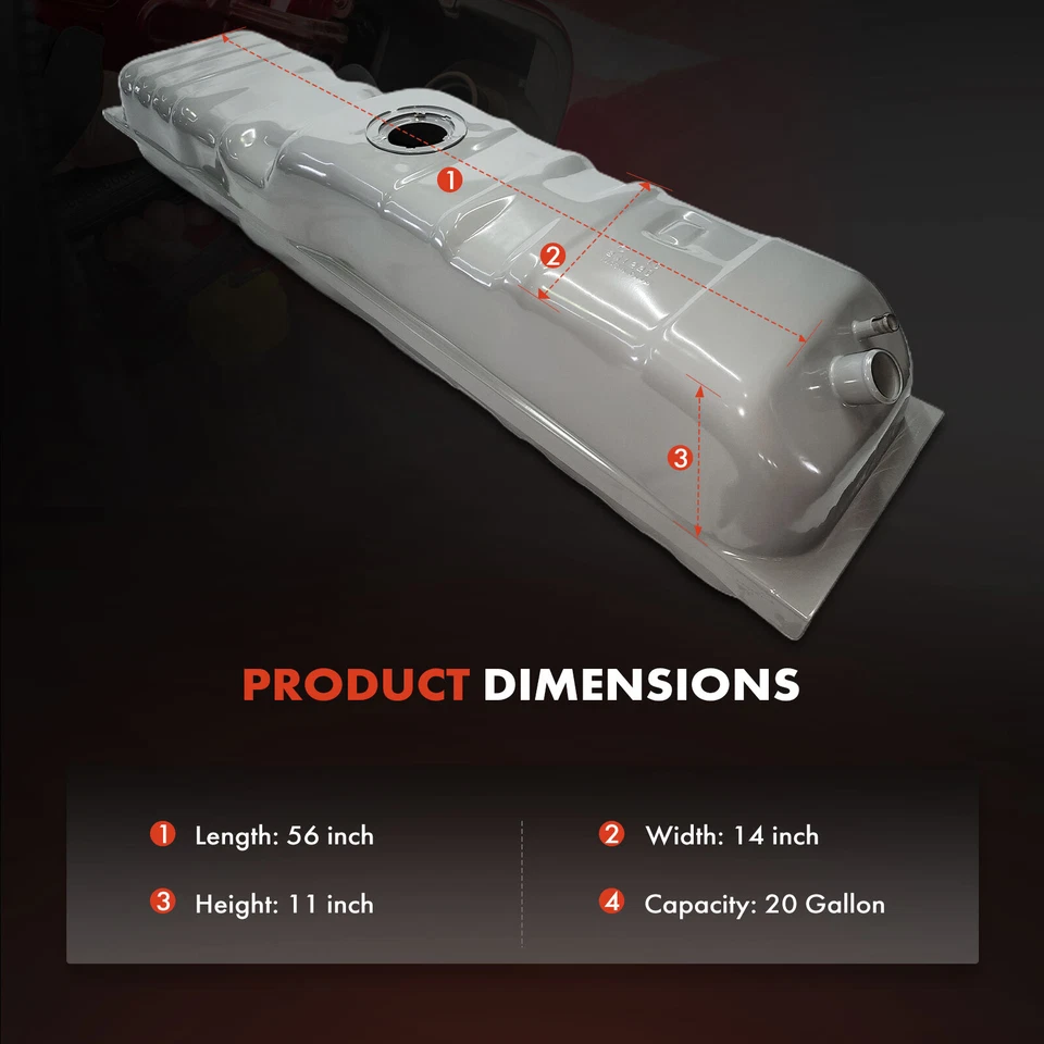 Tanque de combustible de 20 galones para Chevrolet R10 R20 R2500 R30 R3500 V10 V3500 GMC R1500 Foto 4 de 4