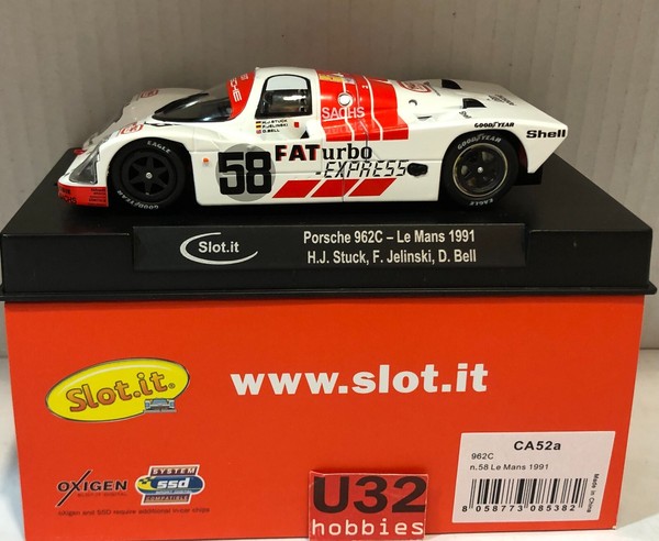 Slot Car Slot.It CA52A Porsche 962C #58 Le Mans 1991 H.J.STUCK-F.JELINSKI-D.BELL-image