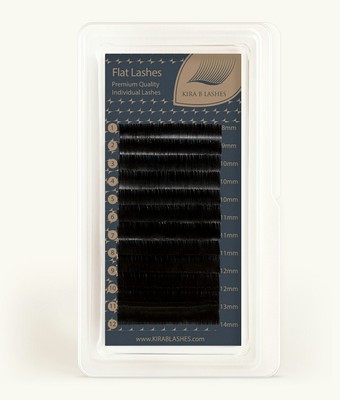 Flat Kira B Lashes CC 0,15 Wimpernverlängerung 8,9,10,11,12,13,14 gemischt 7-14 mm