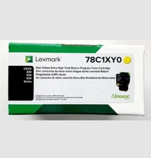 Lexmark 78C1XYO Yellow Extra High Yield Return Program Toner Cartridge Unison
