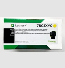 Lexmark 78C1XYO Yellow Extra High Yield Return Program Toner Cartridge Unison 