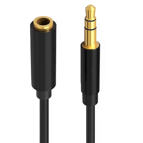 2M Aux Extender Cable Headphone Extension Lead 3.5mm to 3.5mm Male to