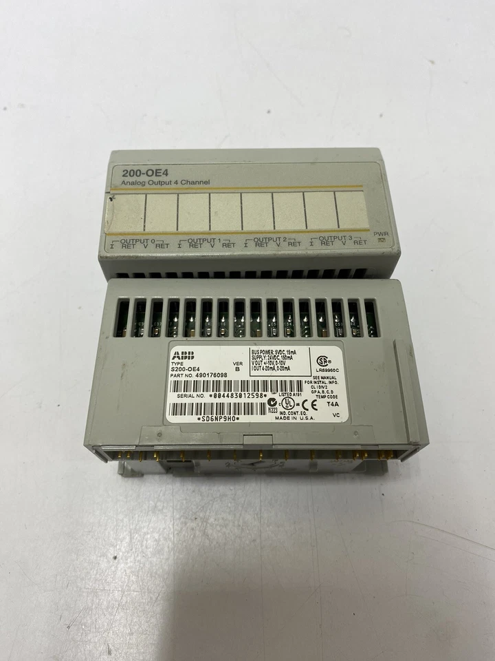 ABB Analog Output 4 Channel S200-OE4 Part No. 490176098 - Image 4 of 4