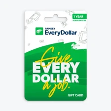 Dave Ramsey Solutions - EveryDollar  One Year Subscription.  Every Dollar 1 YEAR