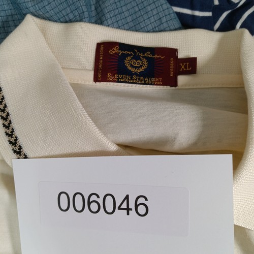 Byron Nelson Eleven Straight Shirt Herren XL Creme Golf Viertelknopf Polo - Bild 16 von 16