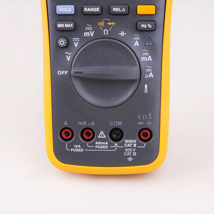 Fluke 17B+ 600 V CAT III Digital Multimeter AC/DC Current Voltage