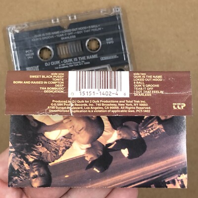 DJ QUIK Cassette Tape 90s Rap G-Funk QUIK IS THE NAME BORN