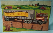 Trichem Liquid Embroidery - Finished Piece - Unframed - Silver Fox Co. 12 x18