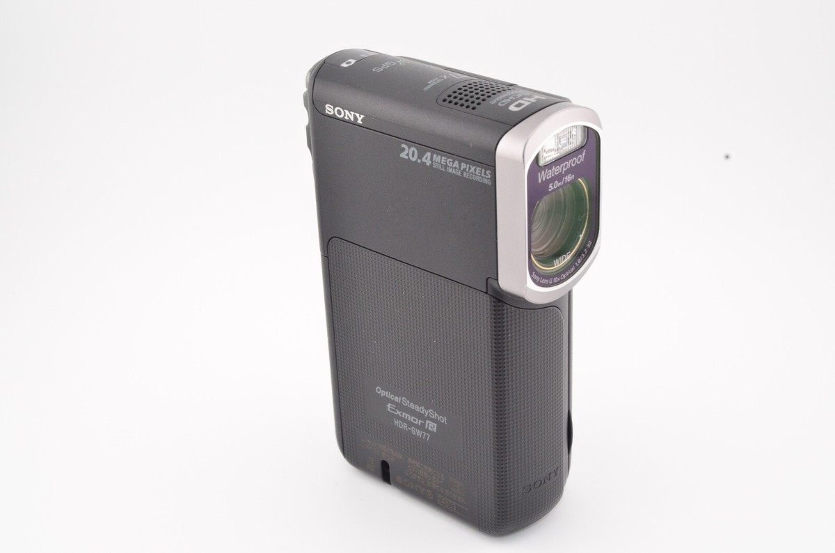 NEAR MINT SONY HDR-GW77V Video Camera Handycam black Tested