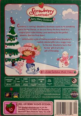 Strawberry Shortcake - Berry, Merry Christmas (DVD, 2003) for sale