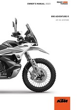 KTM Owners Manual Book Guide 2023 890 ADVENTURE R US