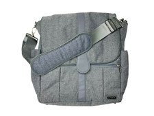 JJ Cole Diaper Bag Gray Heather Backpack Messenger Bag