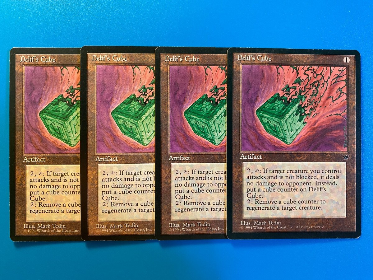 MTG 4x Delif's Cube Fallen Empires OLD SCHOOL Magic the Gathering Card x4 NM