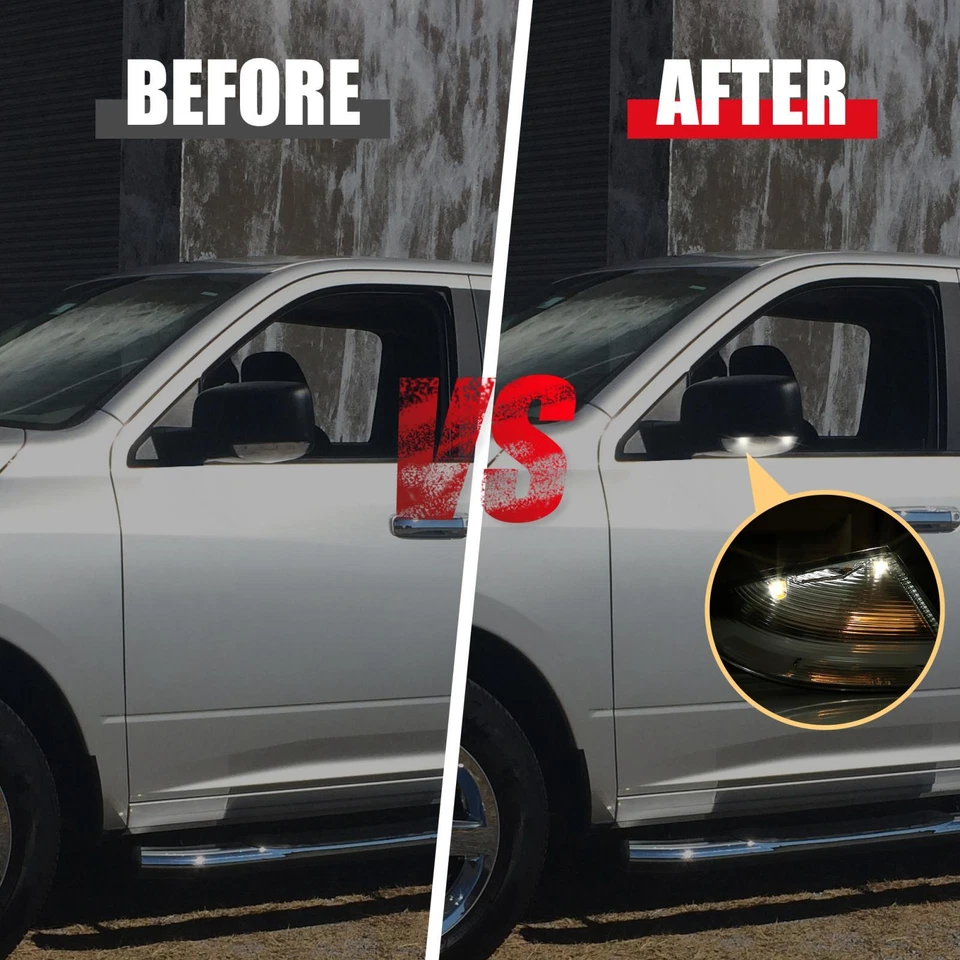 Lámpara de luz de señal de giro del espejo del conductor para Dodge para Ram 1500 09-14 2500 10-14 Foto 4 de 4