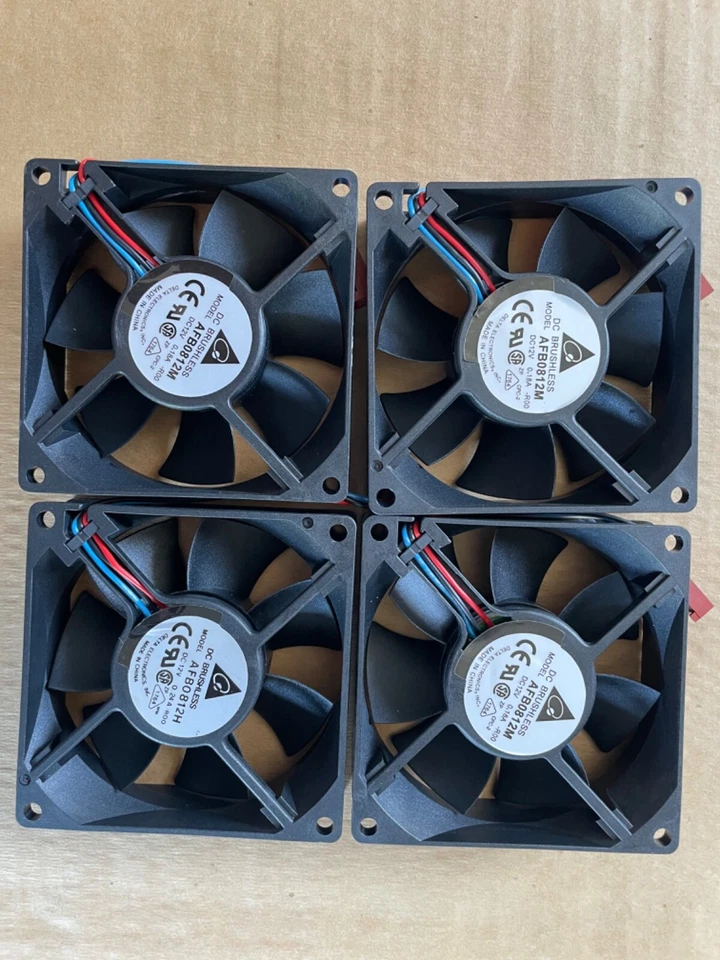 4 paquetes Delta Electronics AFB0812M DC 12V 0.18A -R00 CPC-2 Foto 2 de 4