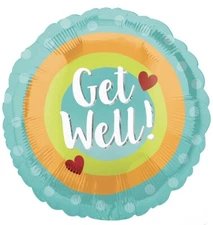 Get Well Golden Rainbow 18” Foil Balloon Anagram 41692 NEW! FREE SHIPPING!