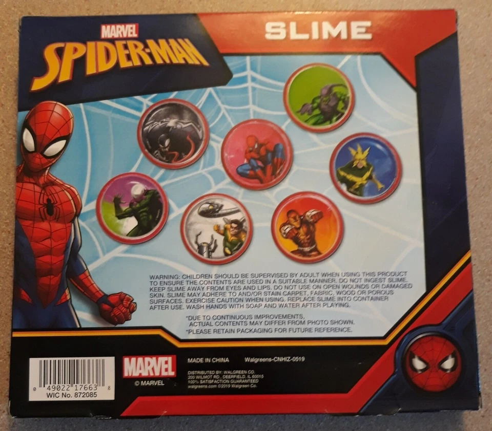 Набор слизей Marvel Spider-Man (2019 Walgreen Co.) - Изображение 2 из 4
