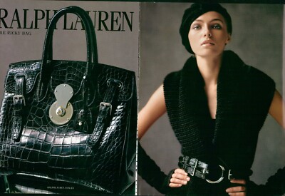 RALPH LAUREN Magazin Print Anzeige Werbung RICKY Bags Handtasche Mode 2pg 2005