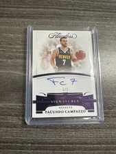 2020-21 Panini Flawless 3/3 Facundo Campazzo #AUT-FAC Auto
