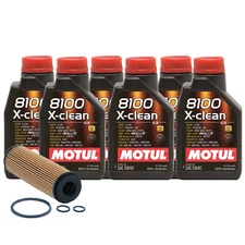 6L Motul 8100 X-CLEAN 5W40 Wix XP Filter Motor Oil Change Kit API SN