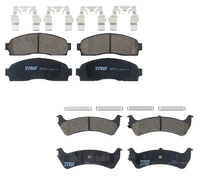 TRW Pro Front Rear Ceramic Pad Set Brake Kit For Ford Explorer Sport Trac 4.0 V6