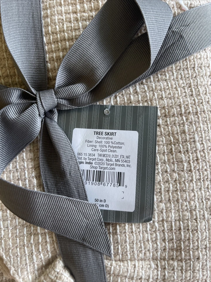 Tree Skirt with Tassel Cream - Threshold designed with Studio McGee - Image 3 of 4