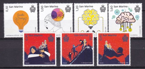 SAN MARINO 2016 2 X COMMEMORATIVE SETS CAT VALUE £23 .00 MNH