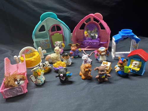 Fisher Price Little People Pet Salon 2007 Play Set & Extras