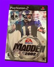 EA Sports Madden NFL 2002 PS2 E Sports Football NTSC-U/C Manual Included