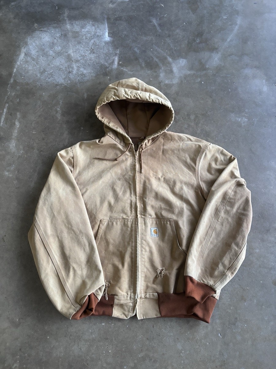 Vintage 90s Carhartt Light Tan Jacket Made In Usa Xl | eBay