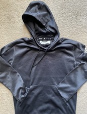 Adidas Charcoal Gray Climawarm Pullover Hoodie Size Small