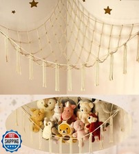 Stuffed Animal Storage Hammock or Net Corner - Large Toy Hammock Net for Stuf