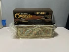 VTG 2135 Pyrex Fireside Bakeware Amber Loaf Pan With Cradle & Box NIB